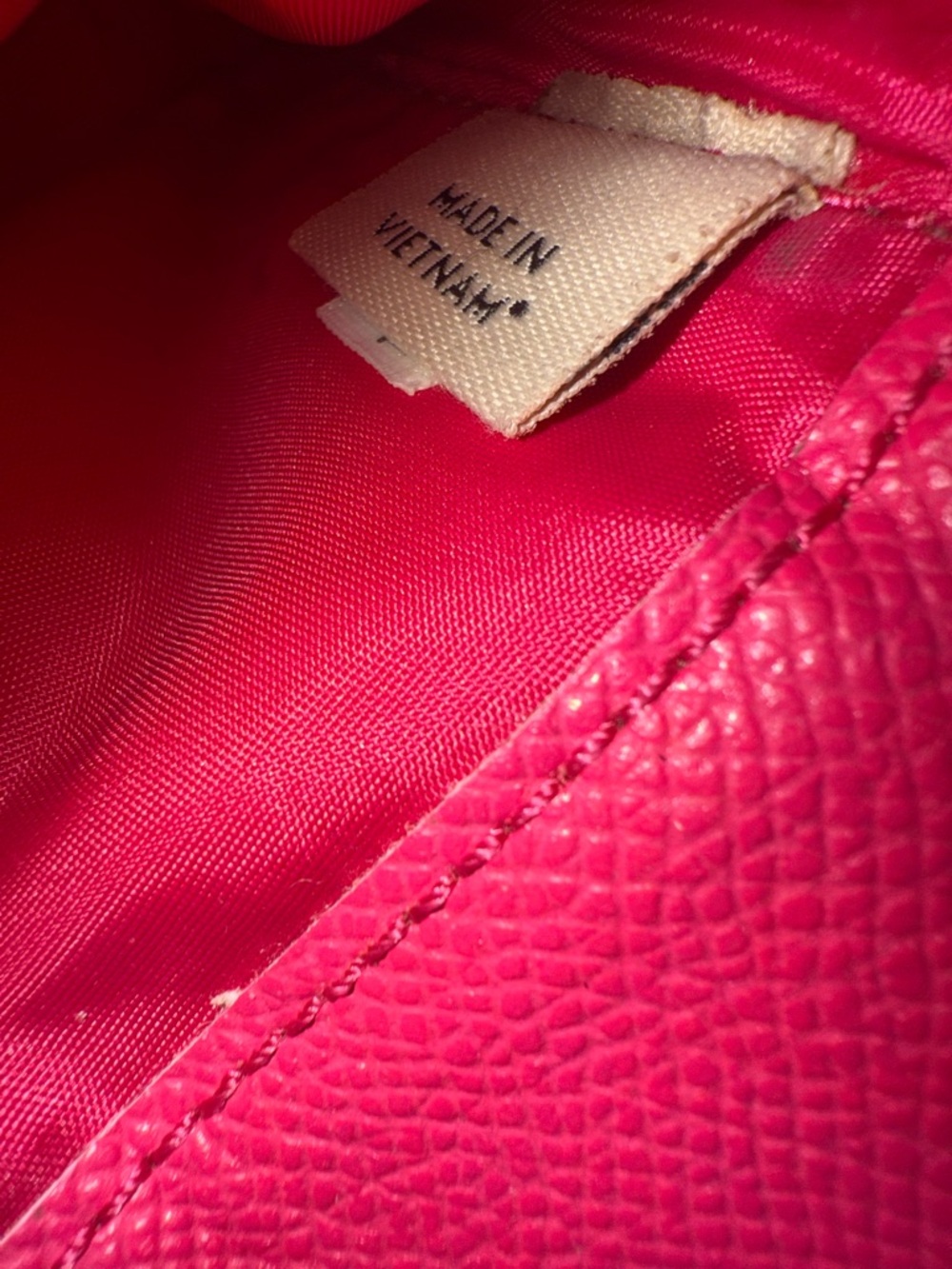 Coach Brown Signature Canvas Wristlet with Pink Snap Tab - Picture 6 of 9